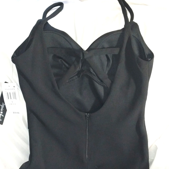 Sequin Hearts Slim Social Little Black Dress, Size 3 - Picture 3 of 4